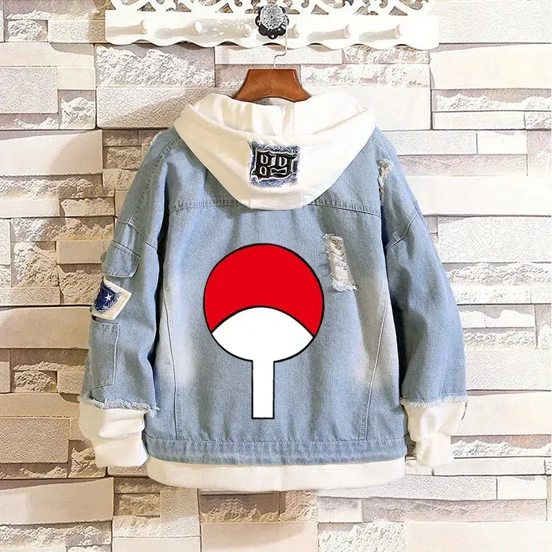 chaqueta vaquera naruto uchiha chaqueta vaquera naruto uchiha
