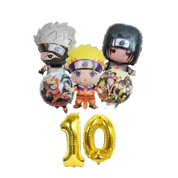 globos cumpleaños naruto 10 años