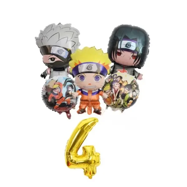 globos cumpleaños naruto 4 años