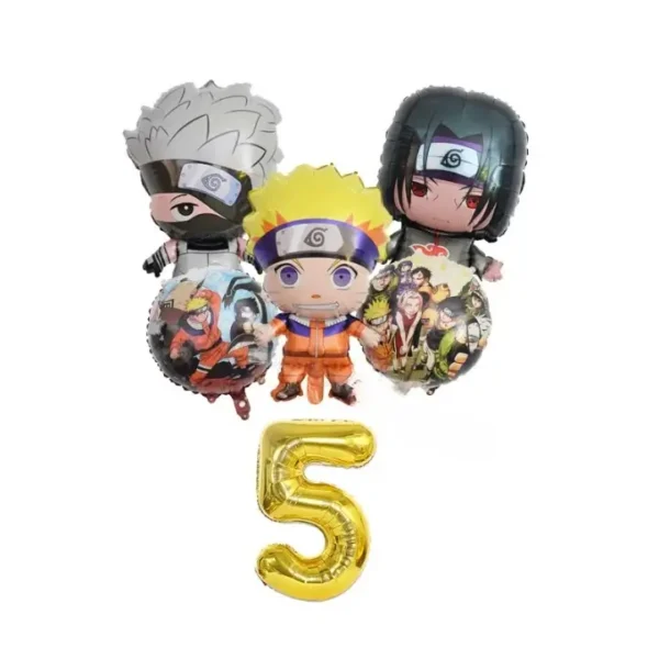 globos cumpleaños naruto 5 años