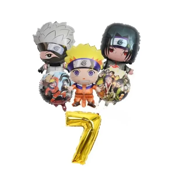 globos cumpleaños naruto 7 años