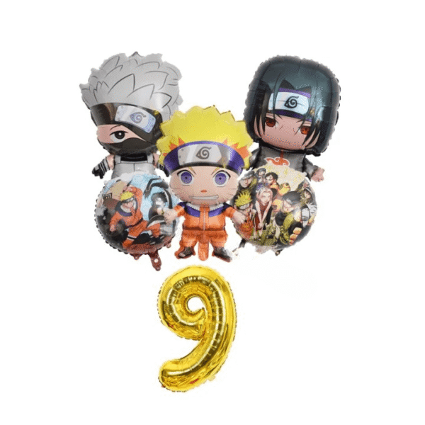 globos cumpleaños naruto 9 años