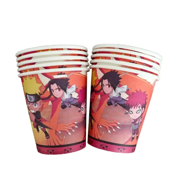 vasos cumpleaños naruto
