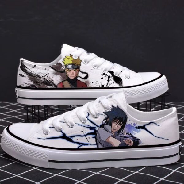 zapatillas blancas naruto sasuke