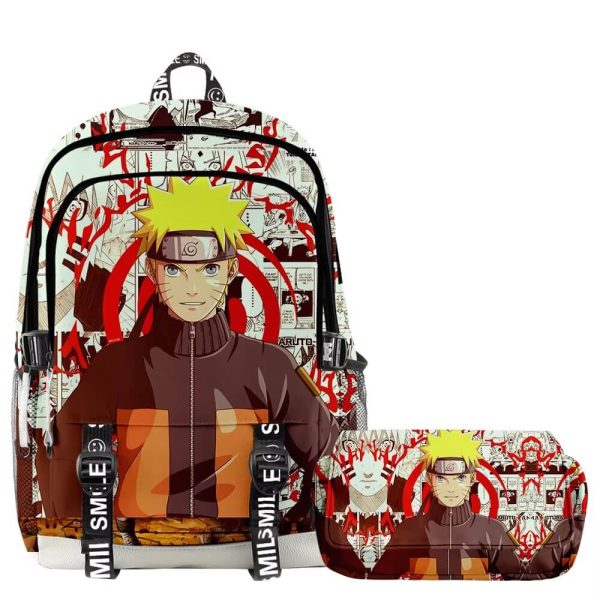 mochila naruto 2 piezas