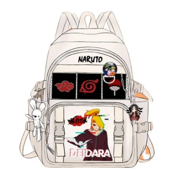 mochila naruto deidara blanco