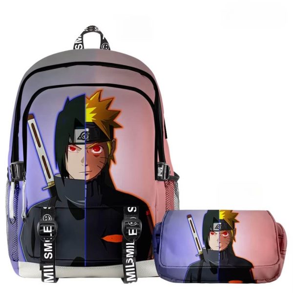 mochila naruto itachi y naruto