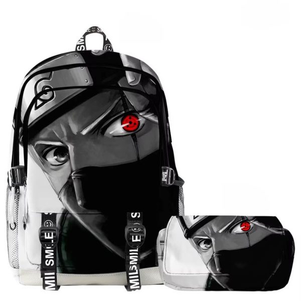 mochila naruto kakashi 2 piezas