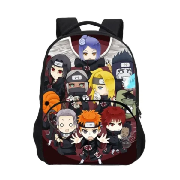 mochila naruto mini akatsuki