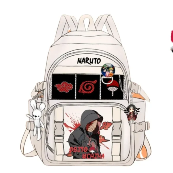 mochila naruto obito blanco