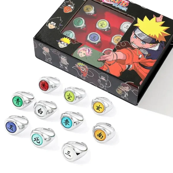 anillo naruto 10 piezas
